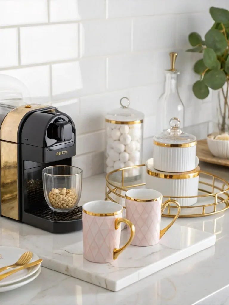 Luxe Marble Coffee Bar