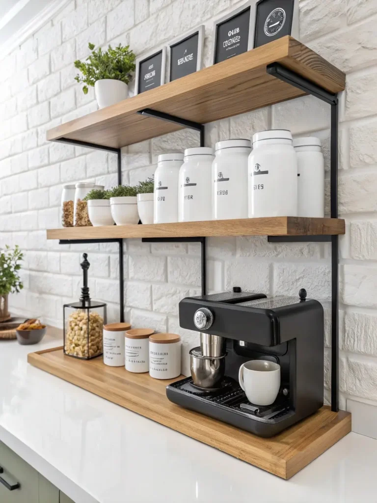 Open Shelf Coffee Display