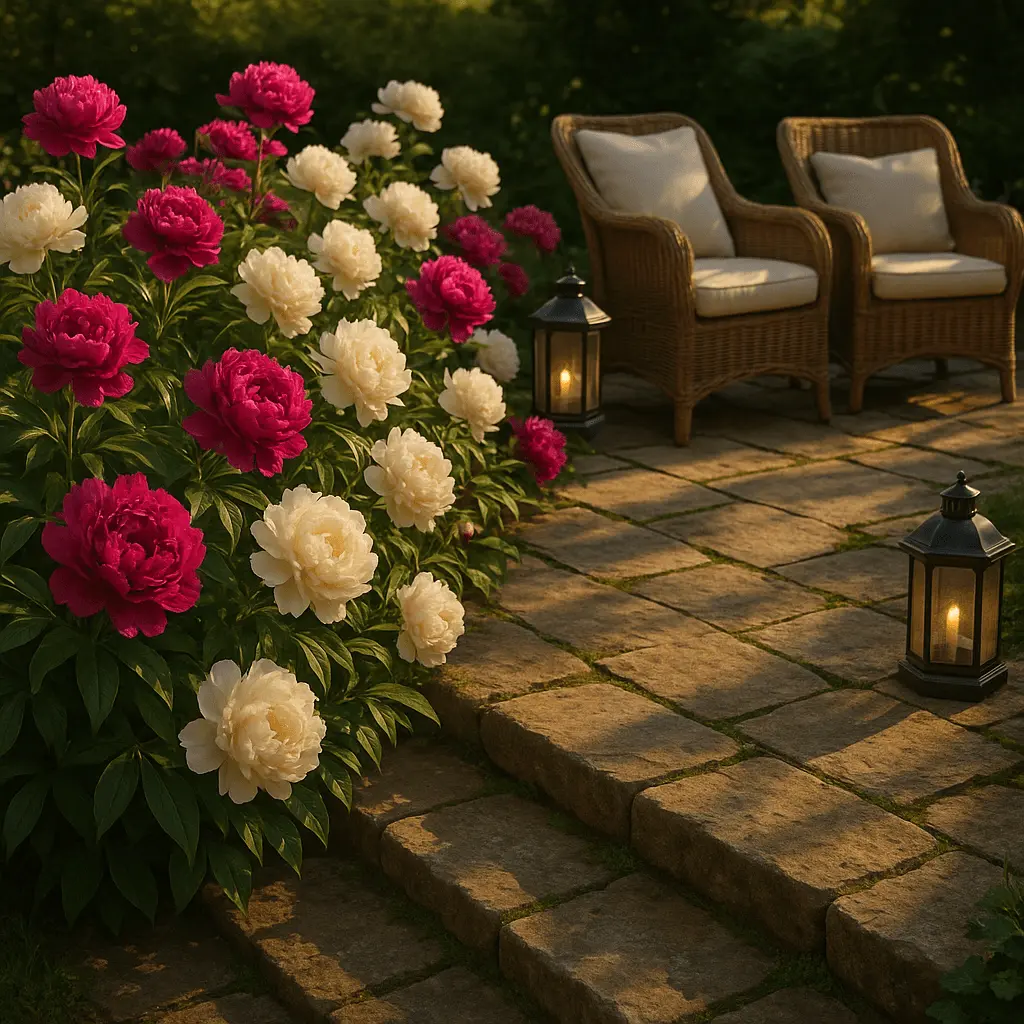 Peony Patio Border