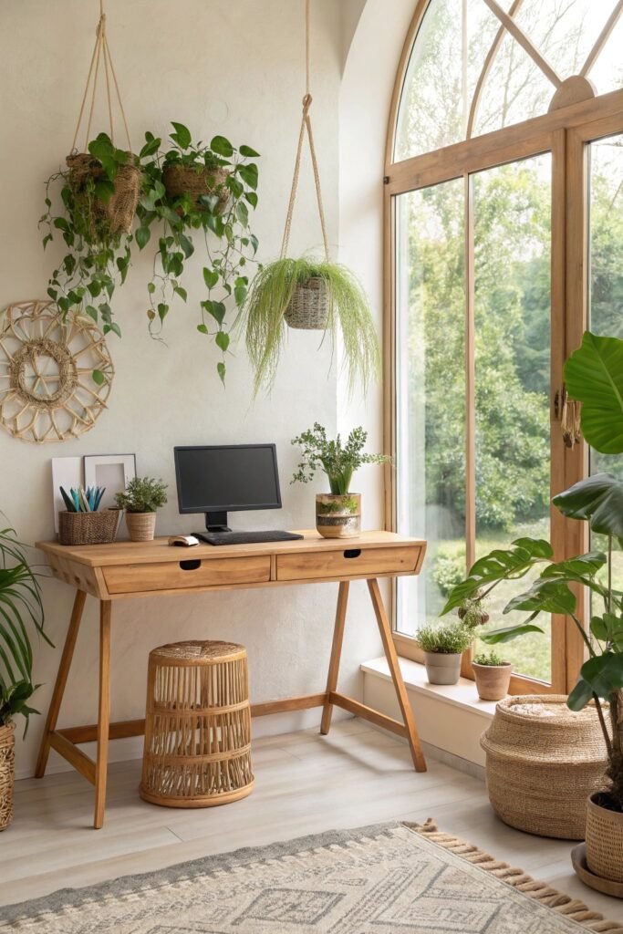 Nature-Inspired Office Setup