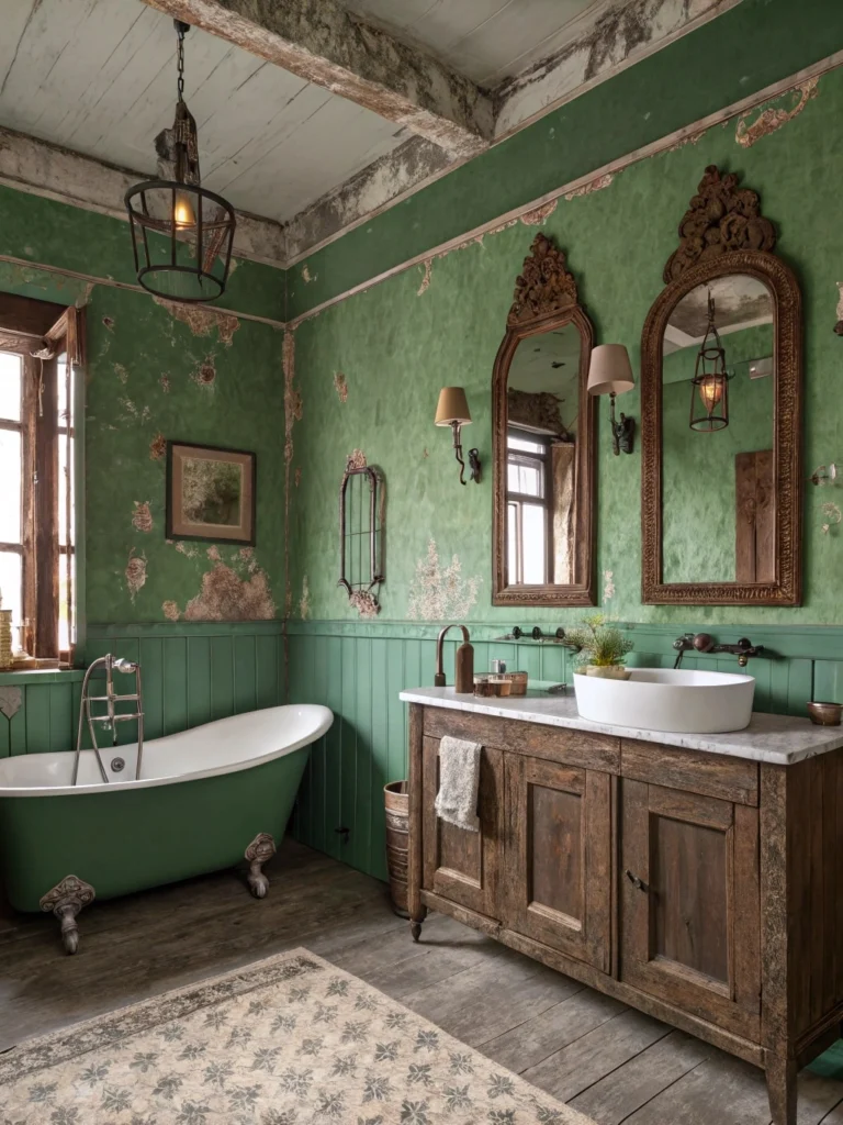 green bathroom ideas