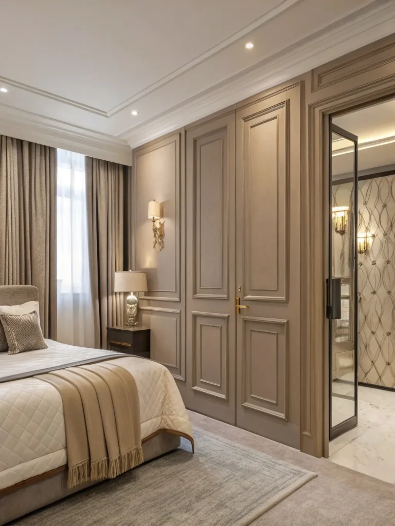bedroom-paneling-hidden-bathroom-door