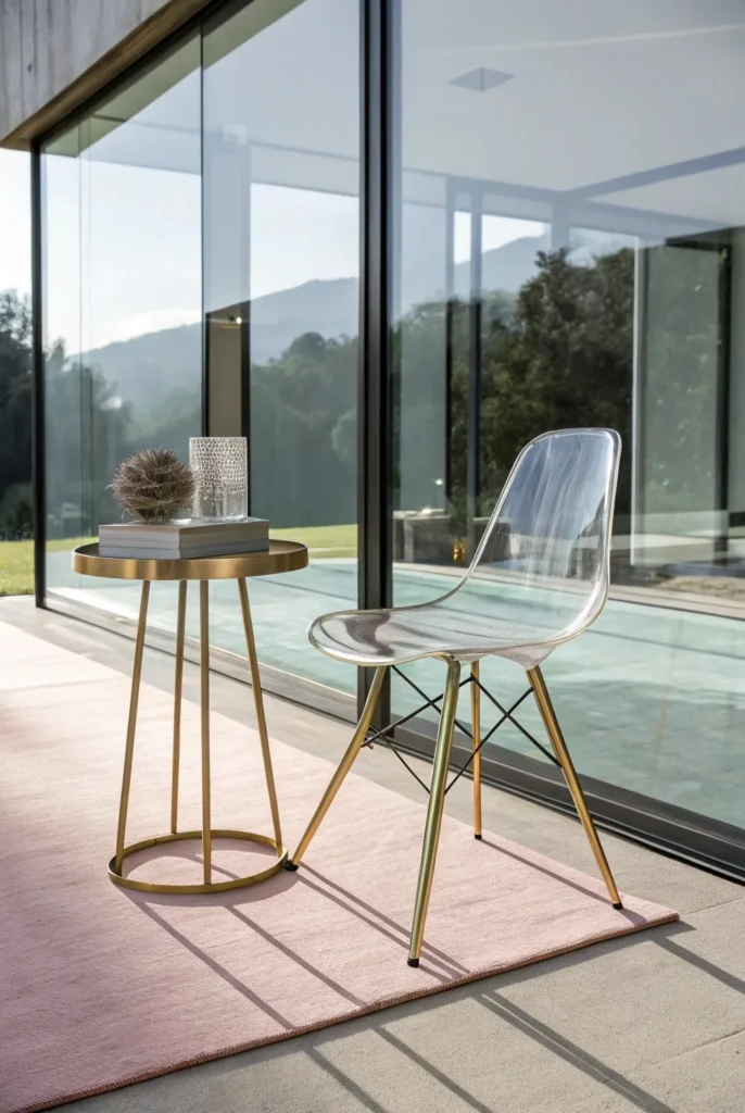 Acrylic Furniture for Minimalist Sunrooms