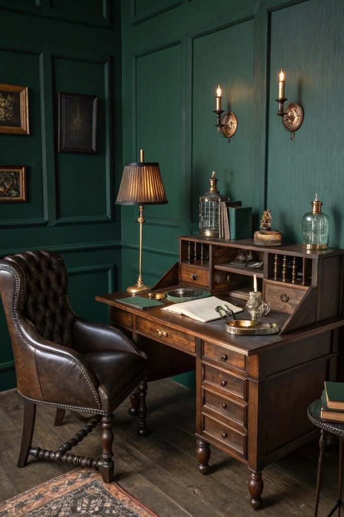 Dark Academia Desk Space