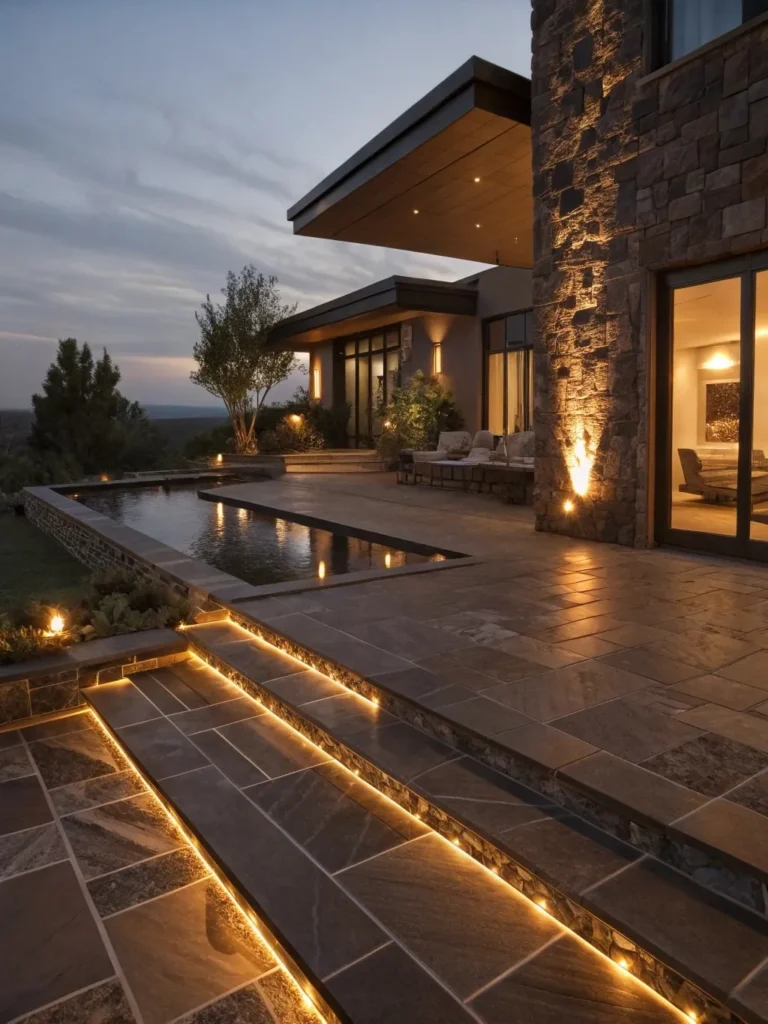 metallic-bronze-waterline-pool-tiles