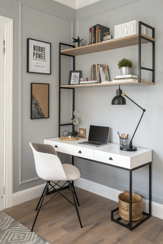 Floating Corner Desk Setup