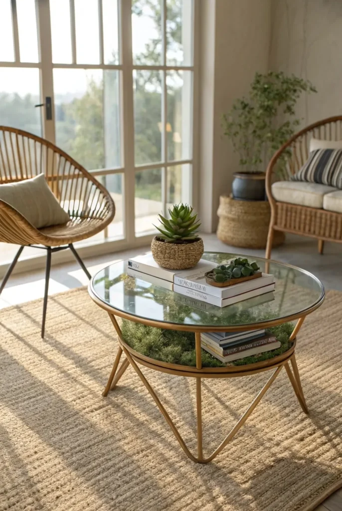 Glass-Topped Coffee Tables