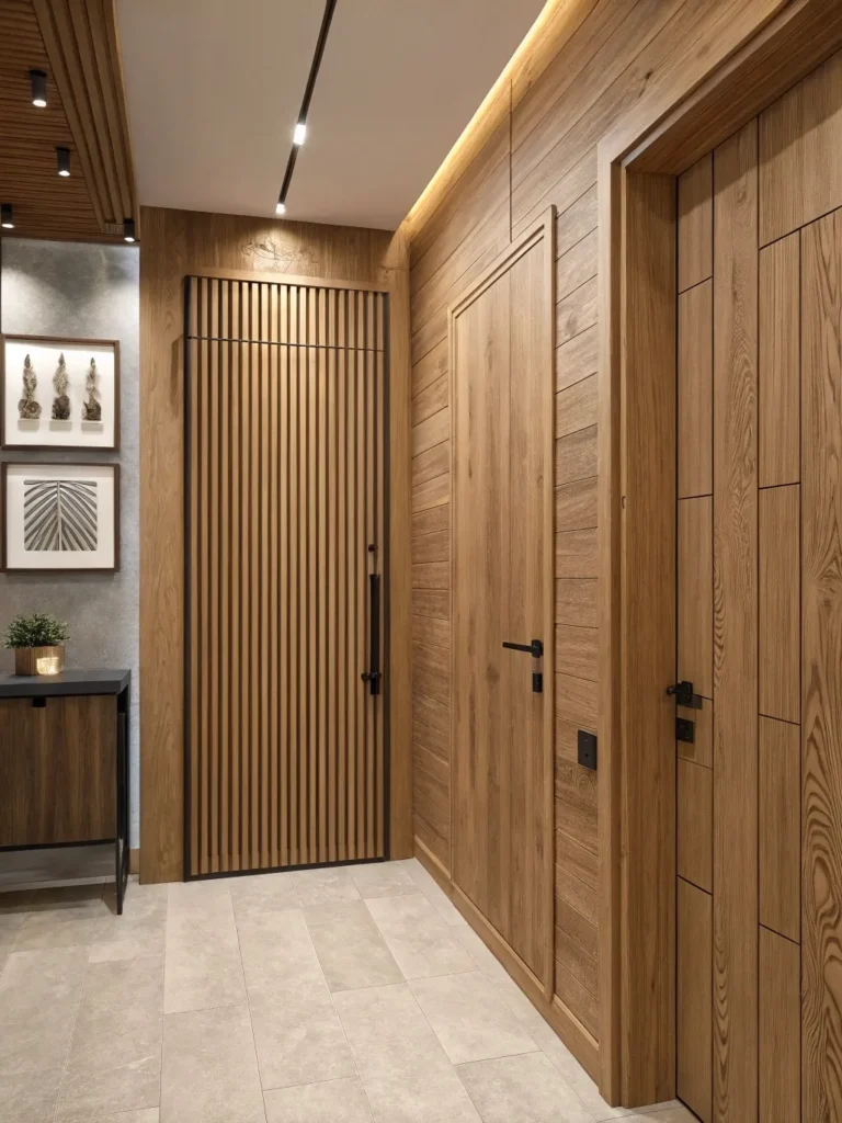 panel-wall-concealed-door-hallway