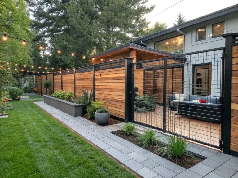 Wood and Wire Fence Ideas