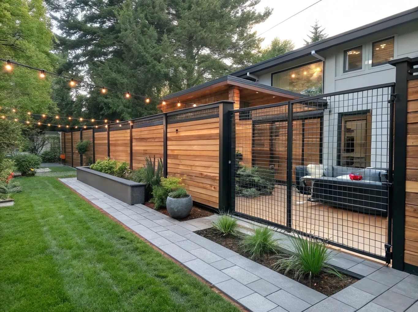 Wood and Wire Fence Ideas