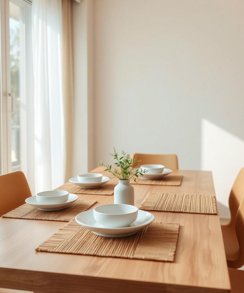 Bamboo Placemats for the Dining Table