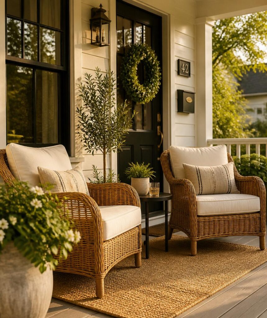 Rattan Furniture Styling for the Porch