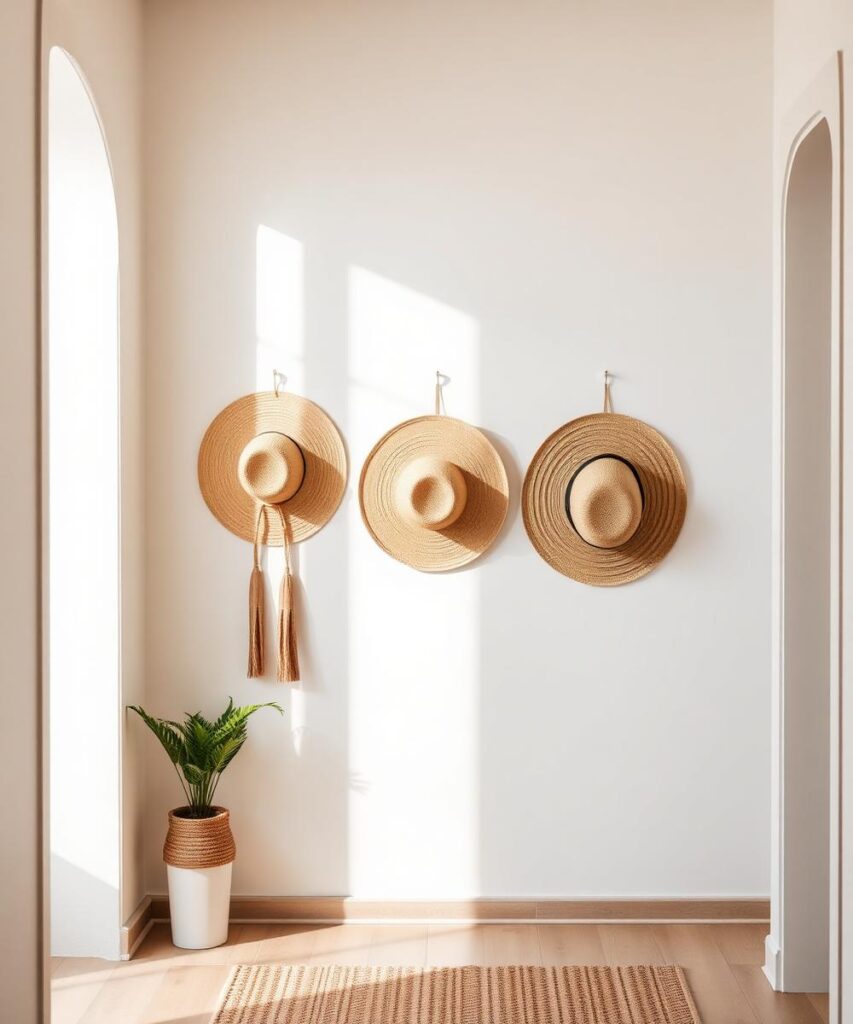 Straw Hat Wall Décor