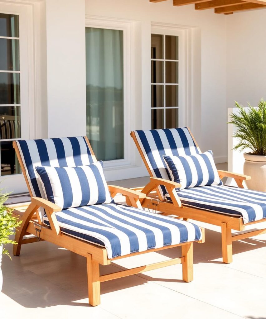 Striped Cabana-Style Cushions
