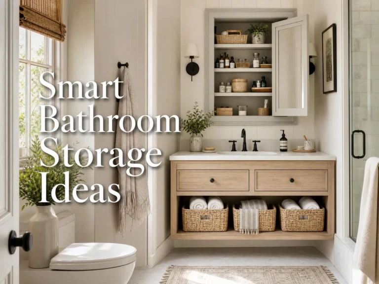 17 Smart Bathroom Storage Ideas to Save Space