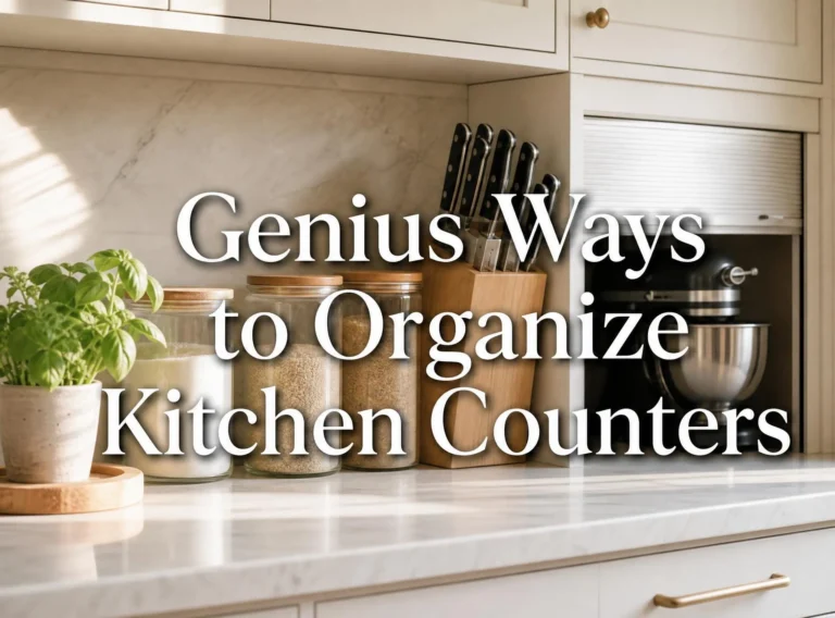 21 Genius Ways to Organize Kitchen Counters