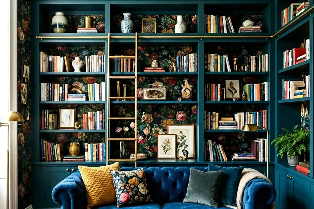 19 Shelf Wallpaper Ideas To Try This Year - idea 4