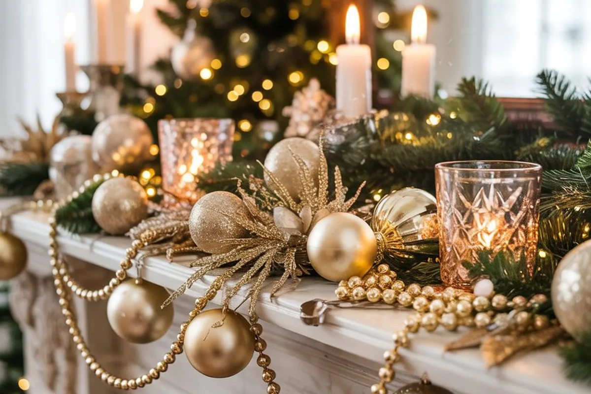 christmas mantle ideas idea 4