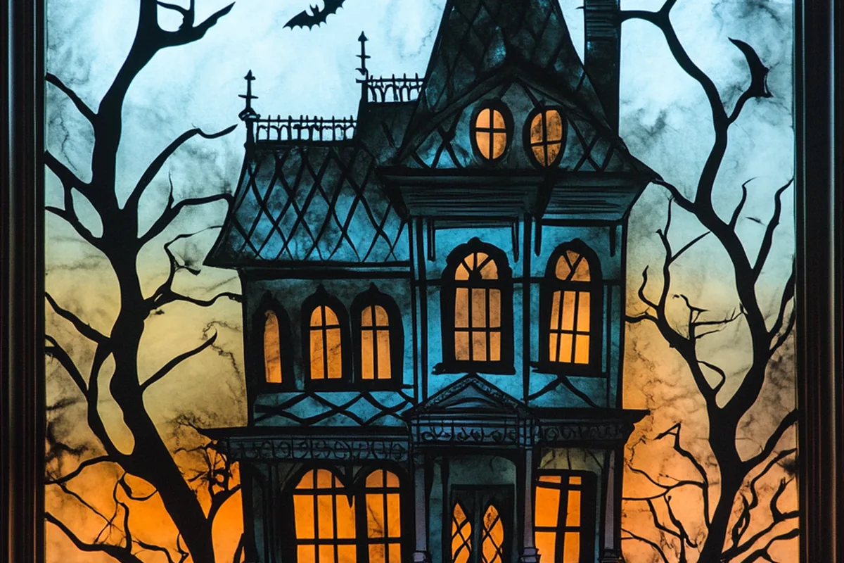 23 Halloween Window Decor Ideas To Try This Year - idea 5