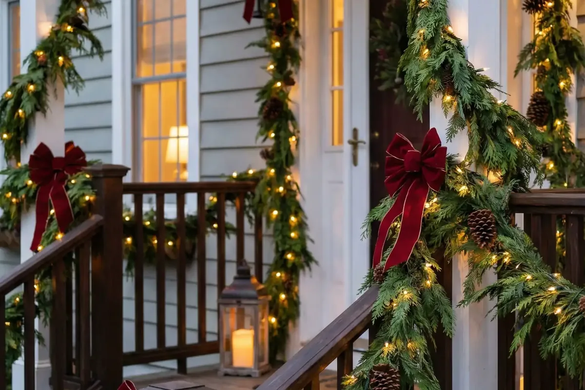 front porch christmas decor ideas idea 5