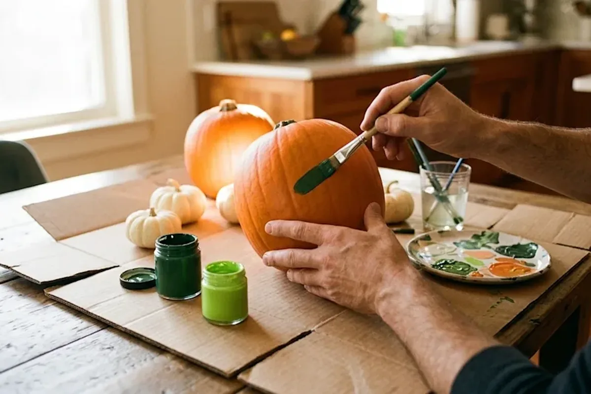 how to paint pumpkins idea 6