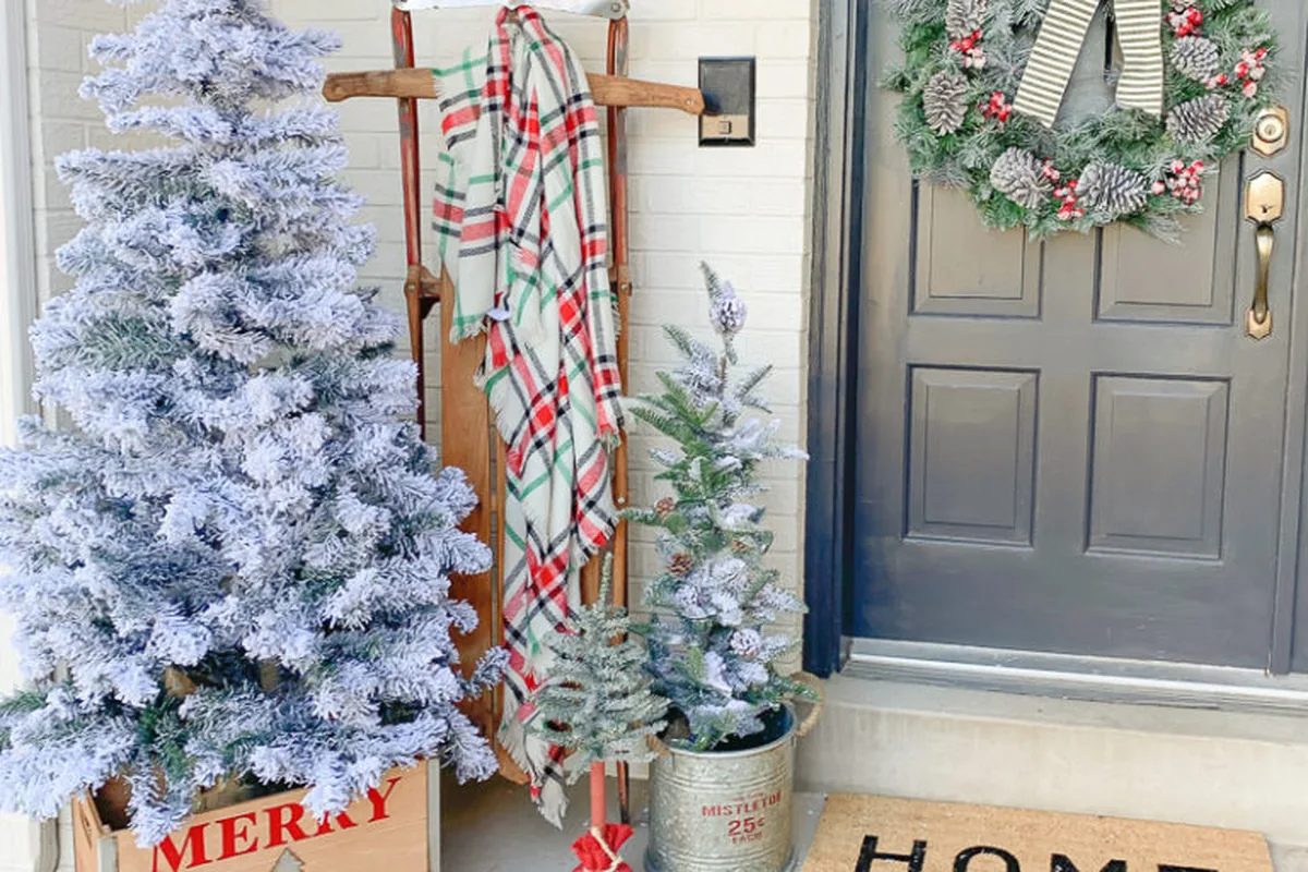 front porch christmas decor ideas idea 6