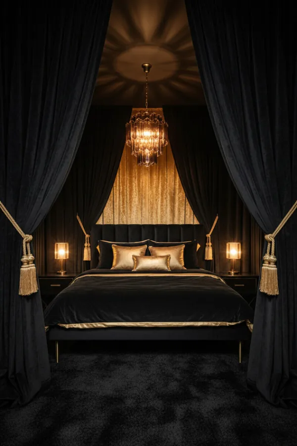 dark feminine bedroom ideas idea 7