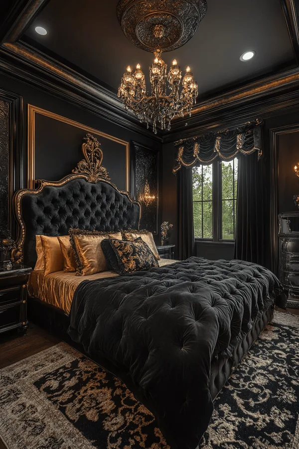 dark feminine bedroom ideas idea 8