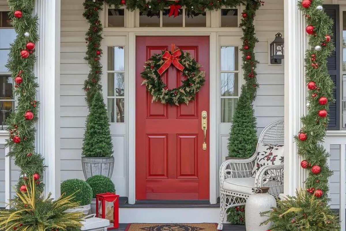 front porch christmas decor ideas idea 8