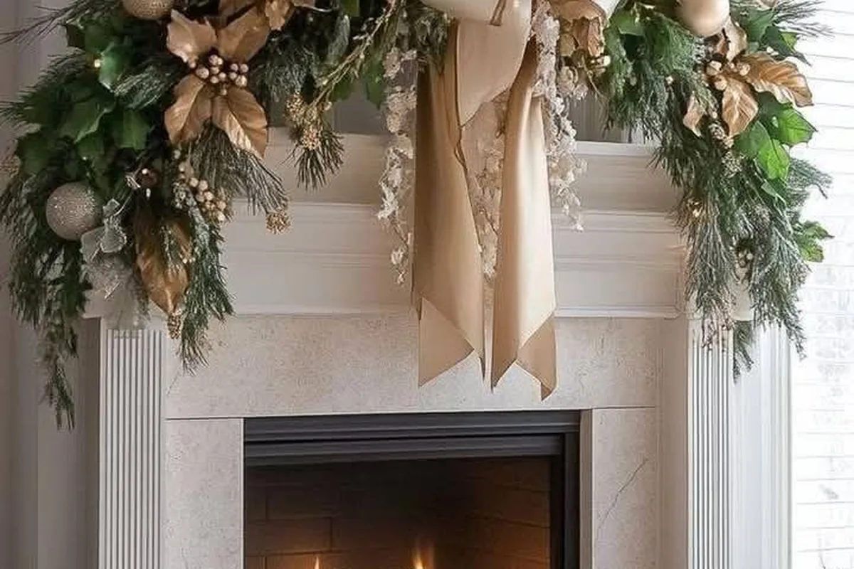 christmas mantle ideas idea 9