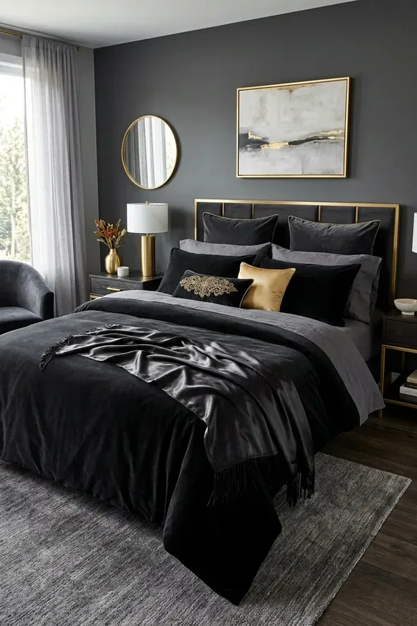 dark feminine bedroom ideas idea 11