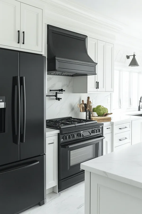 monochrome kitchen ideas idea 15