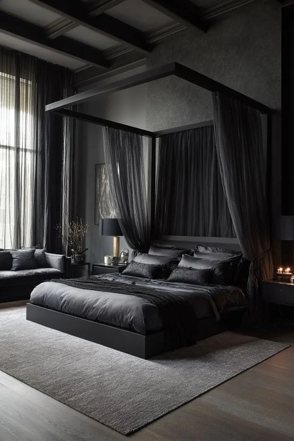 dark feminine bedroom ideas idea 15