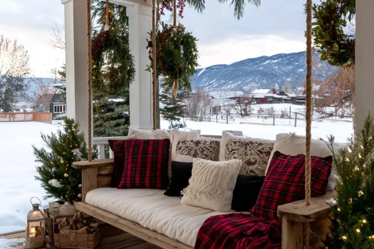 front porch christmas decor ideas idea 18