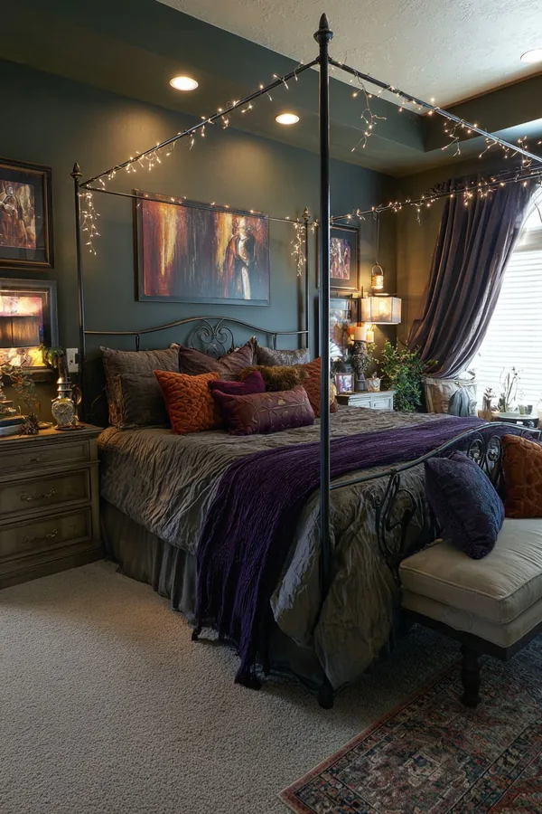 dark feminine bedroom ideas idea 20