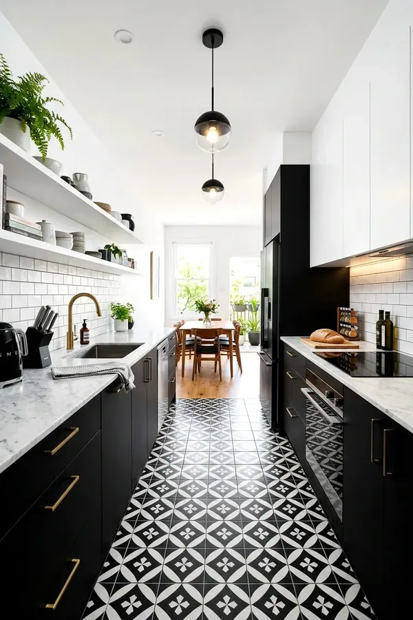 monochrome kitchen ideas idea 21